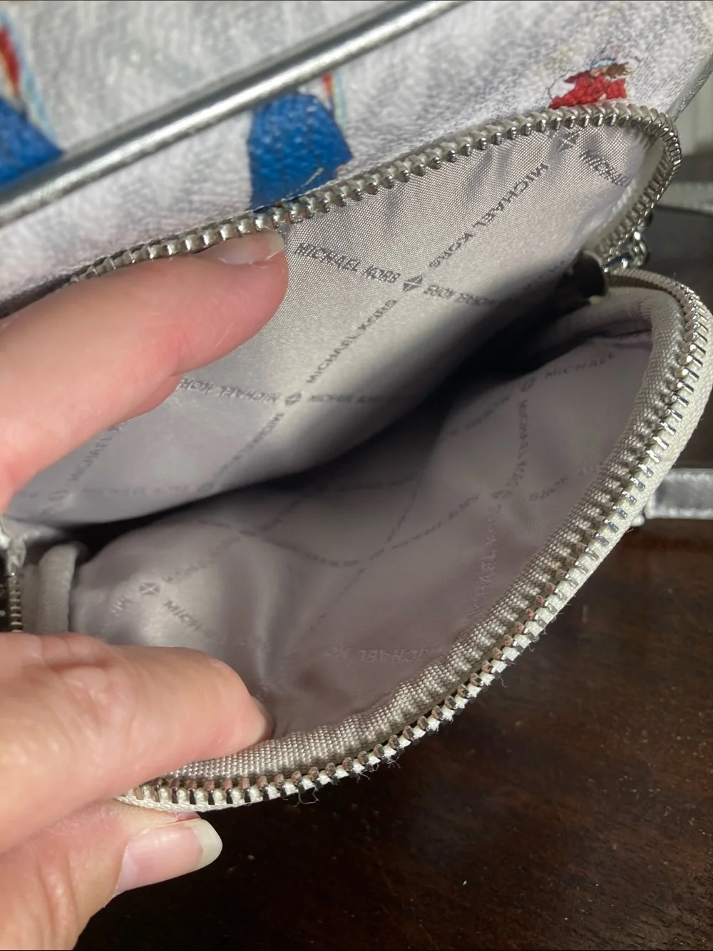 Michael Kors signature unique Crossbody Messenger Bag with Winter Sport ski seen
